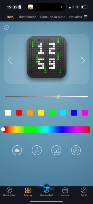 Divoom Ditoo Altavoz Pixel Art Azul