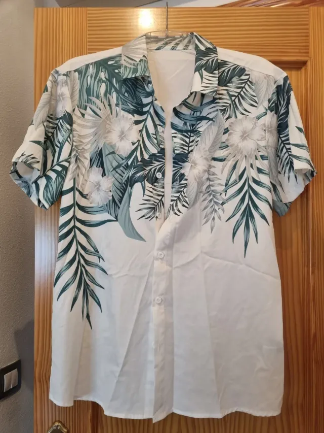 Camisa Estampada Hawaiana Nueva