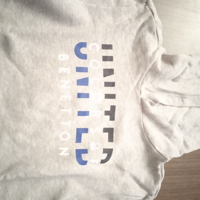 Sudadera Benetton Gris Talla 11-12 Años