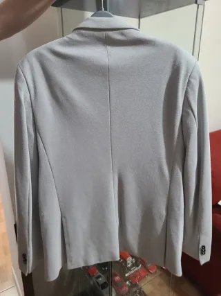 Chaqueta de vestir gris hombre