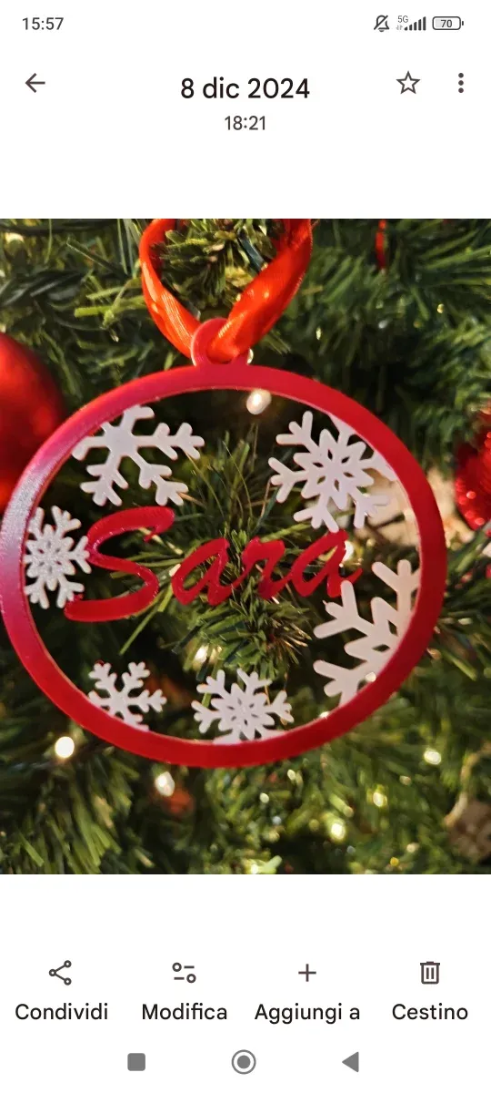 Decorazione personalizzata