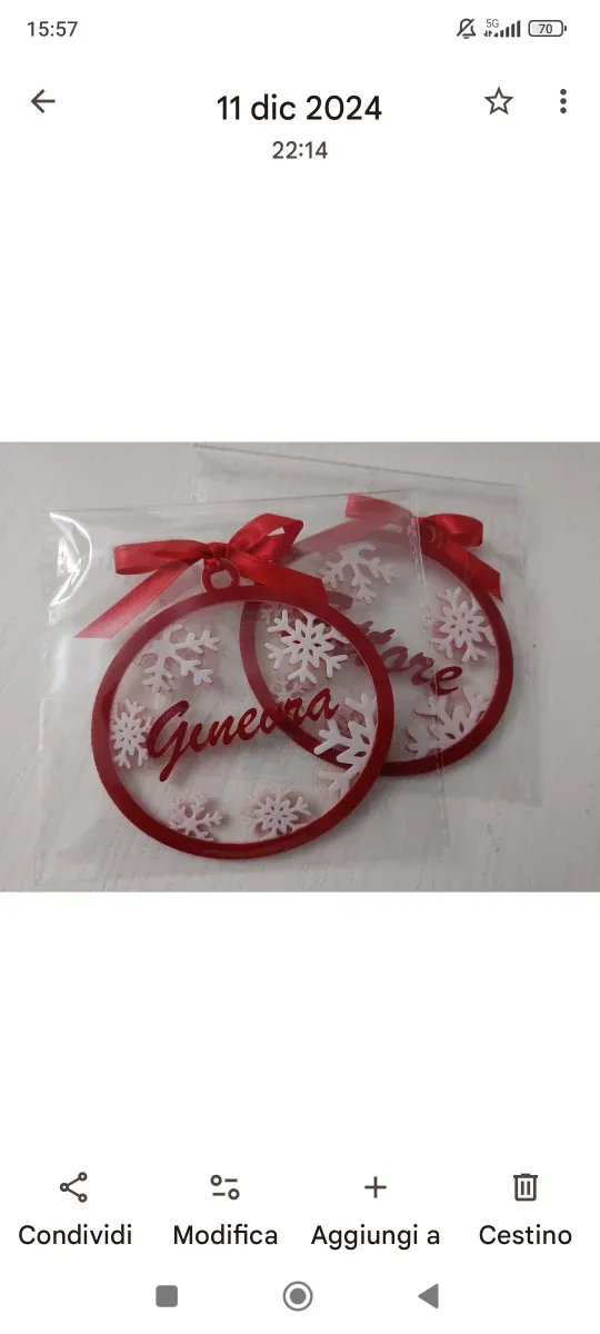 Decorazione personalizzata