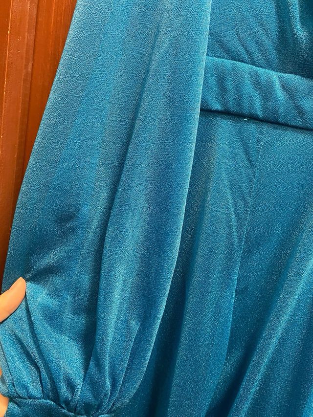 Vestido largo azul boda