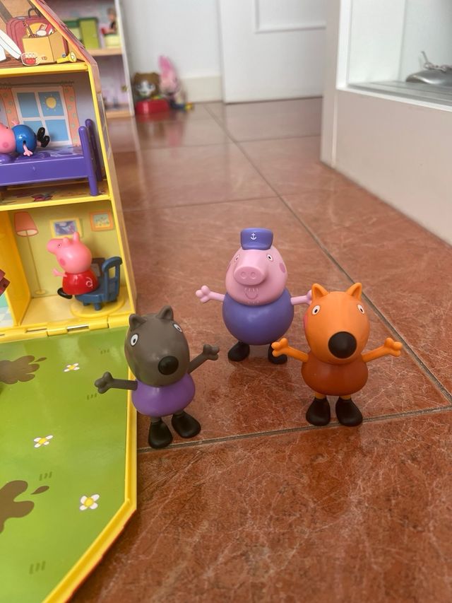 Casa Peppa Pig con Coche y Accesorios