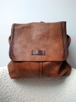 Mochila marrón tamaño mediano