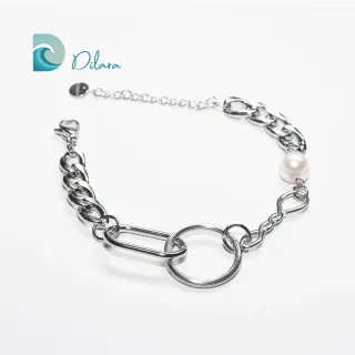 Pulsera de Acero con Perla Equilibrio Perfecto