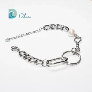Pulsera de Acero con Perla Equilibrio Perfecto