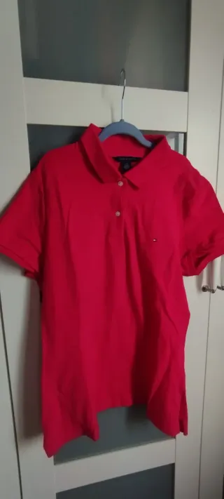 Polo Tommy Hilfiger fucsia