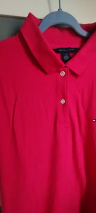 Polo Tommy Hilfiger fucsia