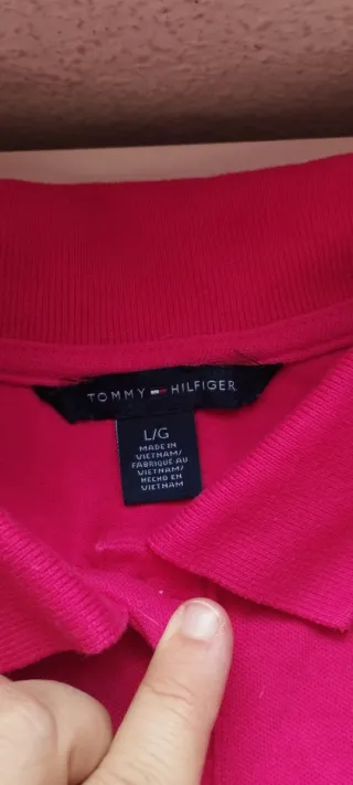 Polo Tommy Hilfiger fucsia