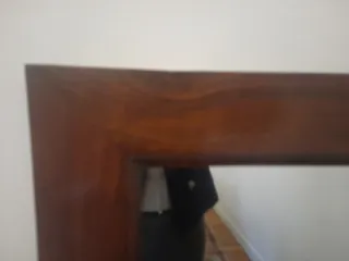 Specchio antico in legno e vetro