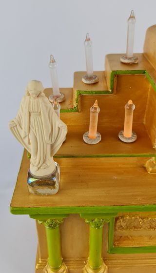 Mini altar La Última Cena, madera,iluminado OFERTA