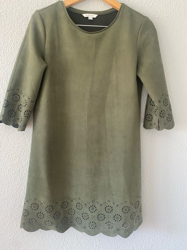 Vestido verde oliva Centigrade talla L