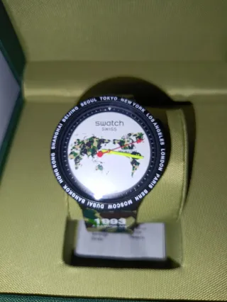 Swatch Bape 1993 World Map Camo