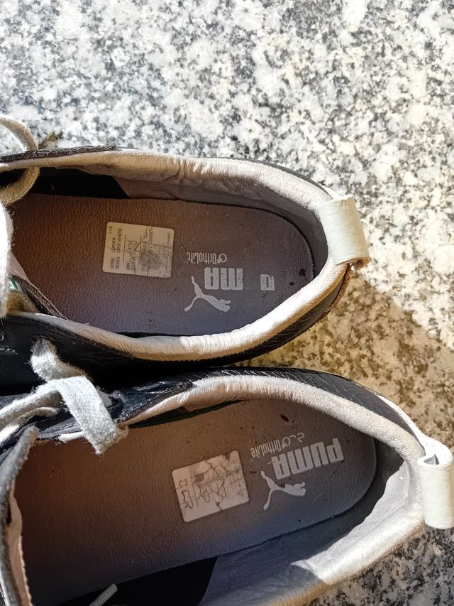 Zapatos Puma Negros y Blancos