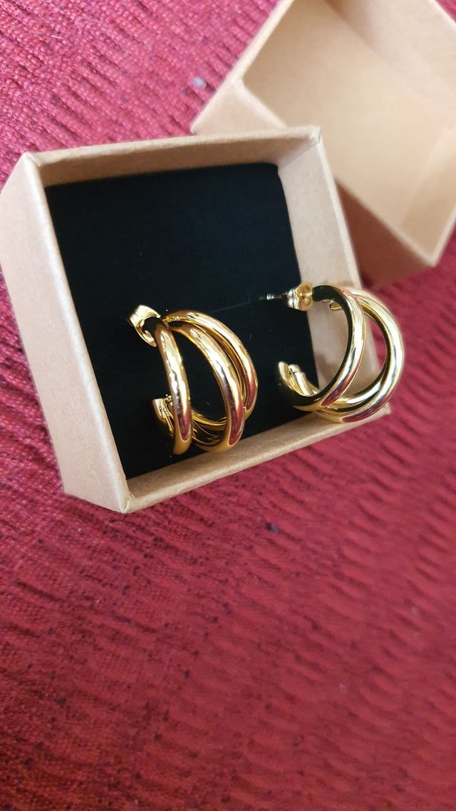 Pendientes aro dorados