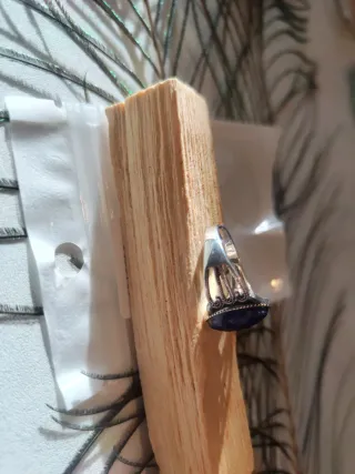 Anillo ajustable lapislázuli plata