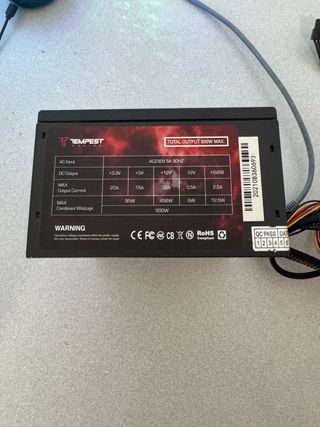 Fuente de Alimentación Tempest 500W