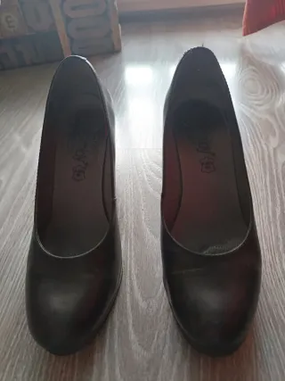 Zapatos de salón piel negros cómodos