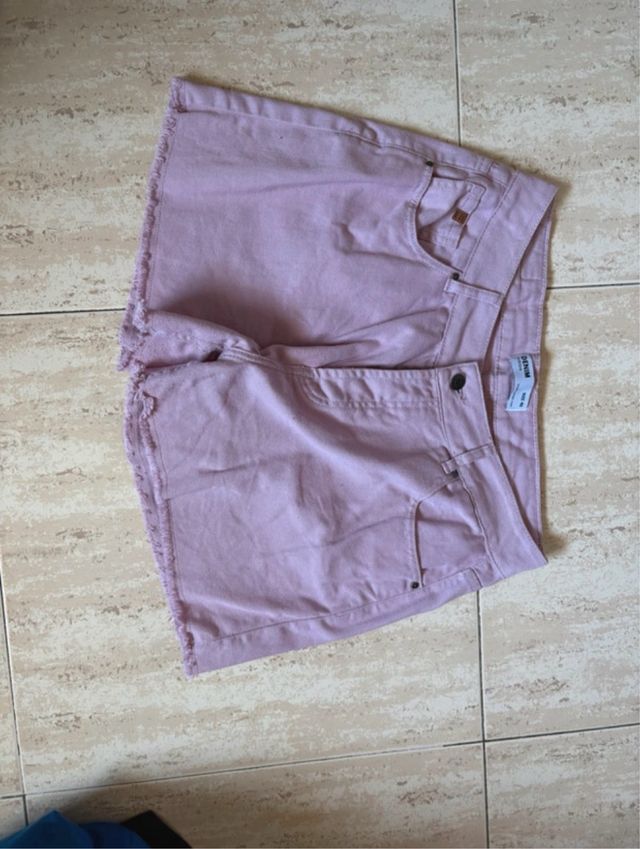 Pantalones cortos vaqueros rosas
