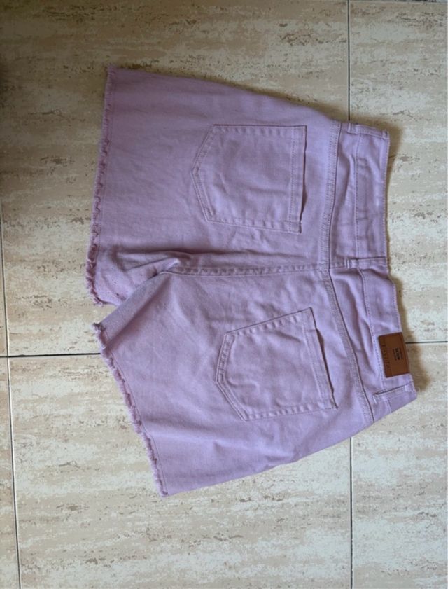 Pantalones cortos vaqueros rosas