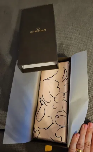 Pañuelo de seda Eterna estampado