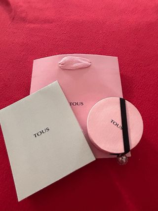 Pulsera Tous Cordón Rojo y Vermeil