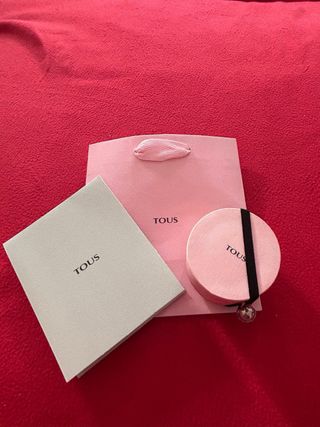 Pulsera Tous Cordón Rojo y Vermeil