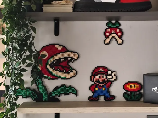 Decoración Mario Bros Perler Beads