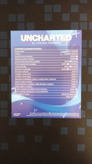 Folleto Uncharted: El Legado Perdido pal esp