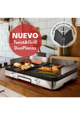 LEBENLANG 2400W Plancha Cocina - Incl. Pinzas