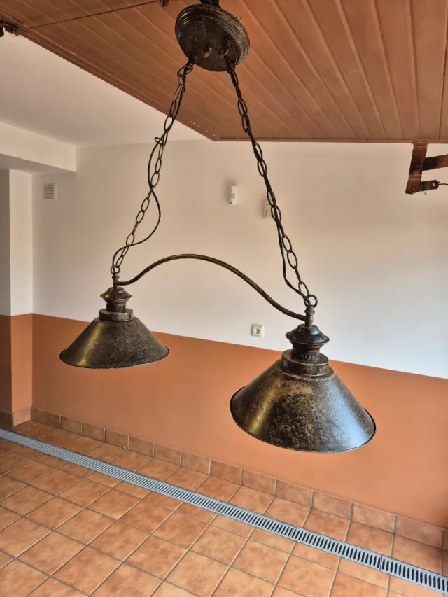 Lámparas de latón oxidado