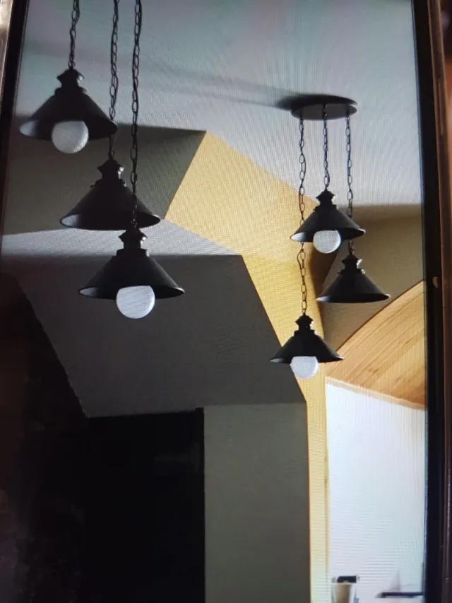 Lámparas de latón oxidado