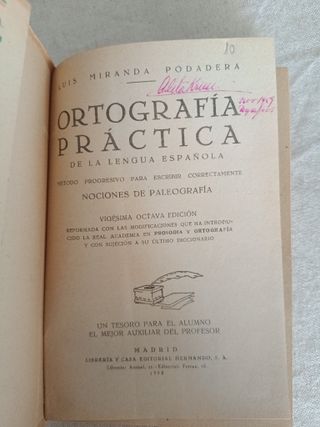 Ortografía práctica de la lengua española