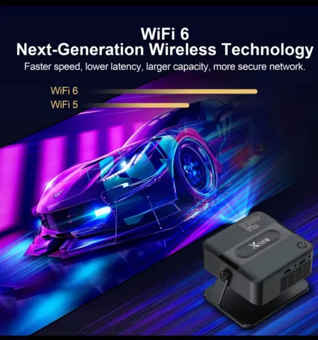 Proyector LED Android Smart TV Blanco