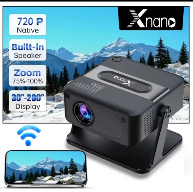 Proyector LED Android Smart TV Blanco