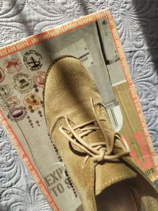 Botines de ante beige