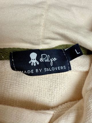Sudadera El Pulpo Beige Talla L
