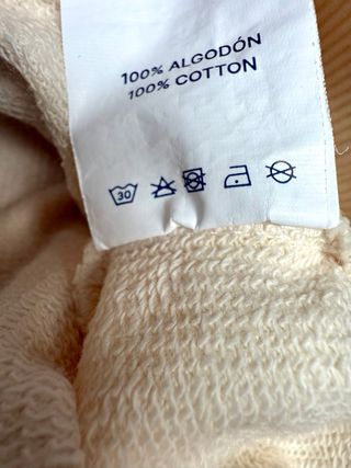 Sudadera El Pulpo Beige Talla L