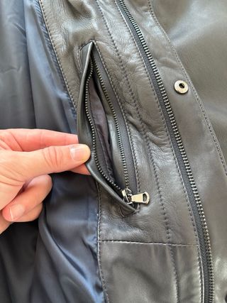 Cazadora de cuero Emidio Tucci Hombre Negra