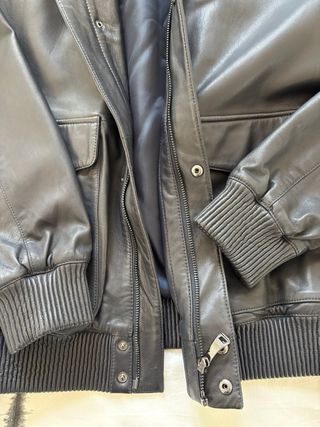 Cazadora de cuero Emidio Tucci Hombre Negra