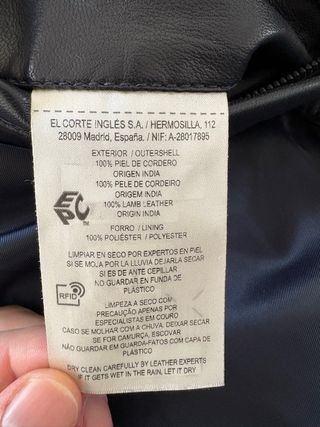 Cazadora de cuero Emidio Tucci Hombre Negra