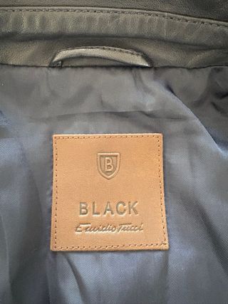 Cazadora de cuero Emidio Tucci Hombre Negra