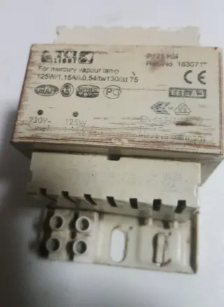 Reattore per lampade al mercurio 125W