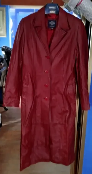 Abrigo de piel Pelle Studio Rojo Talla XS