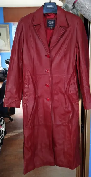 Abrigo de piel Pelle Studio Rojo Talla XS