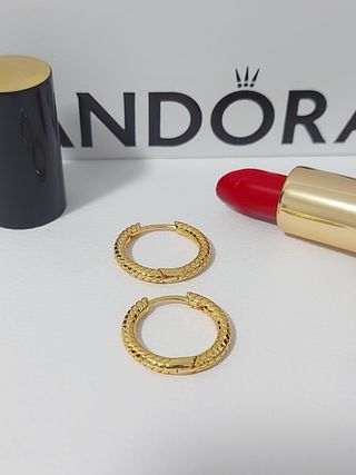 Pendientes Aro Pandora Dorados
