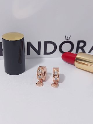 2 Charms Pandora Corazón y Circonitas