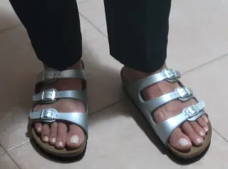 Birkenstock Sandali Argento Donna