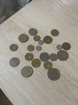 Lote de monedas antiguas españolas